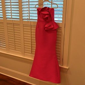 Frascara Couture 4135 Formal Trumpet Gown in Fuschia